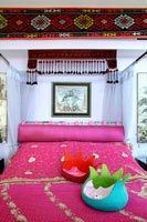 Pink bedspread