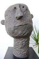 Detail of head sculpture
