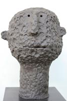 Detail of head sculpture