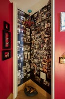 Collage of photos on the wall