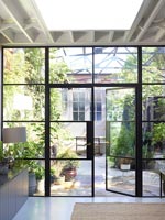Steel framed French doors and windows