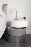 Detail of contemporary bedside unit