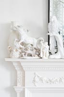 Detail of ornaments on mantelpiece