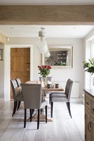 Modern country dining room area