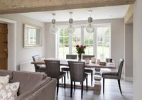 Modern country dining room area
