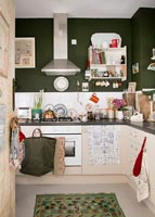 Detail of vintage styled kitchen