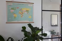 World map on wall