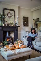 Claire McFadyan Christmas house feature portrait 