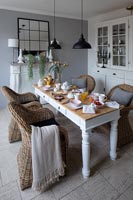 Country dining room table and chairs