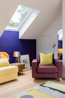 Colourful attic room 