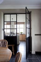Internal door between dining room and kitchen 
