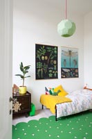 Modern colourful childrens bedroom 