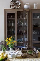 Large dresser filled with glassware and crockery  