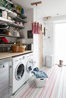 Laundry in utility room 