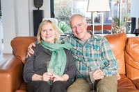 Carole and Christopher Nell at Christmas - feature portrait 