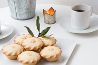 Mince pies on table