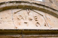 Detail above door - Traditional Cotswold stone home
