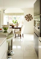 Modern kitchen and dining room
