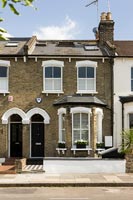Exterior of classic terraced house 