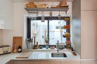 Modern kitchen with space saving storage ideas 