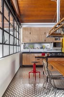 Modern industrial kitchen-diner 