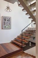 Modern industrial open staircase 