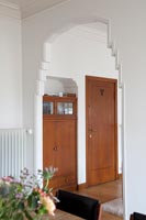 Large wooden front door