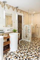Mosaic tiles in the bathroom