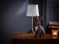 Rabbit sculpture on table