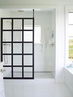 Modern white shower room