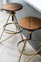 Wooden kitchen bar stools 