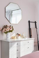Modern white chest of drawers 