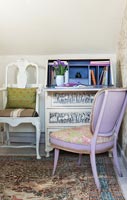 Vintage furniture in country study 