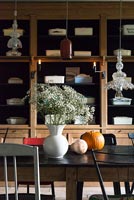 Eclectic dining room detail