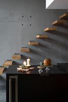 Modern floating staircase 