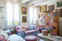 Colourful country living room 