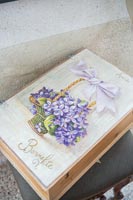 Floral wooden box 