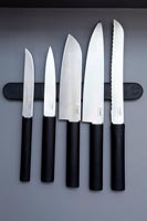 Close up kitchen knives 
