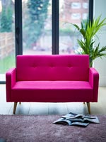 Modern pink sofa 