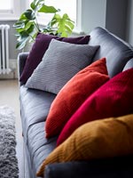 Modern colourful cushions 