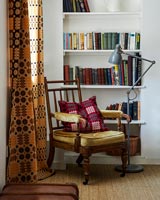 Country chair with bookshelves 