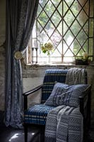 Country armchair with soft furnishings 