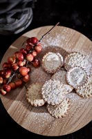 Christmas mince pies and crabapples