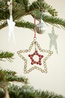 Diamante star on Christmas tree 