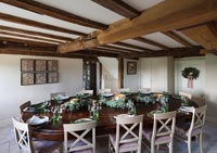 Country dining room at Christmas 