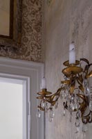 Vintage gold wall mounted candelabra 