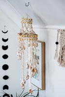 Macrame and sea shell decorative hanging 