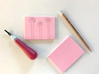 Accessories for creating a stamp - craft project 