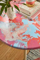 Painted wooden table
