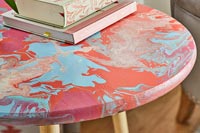 Detail of painted table 